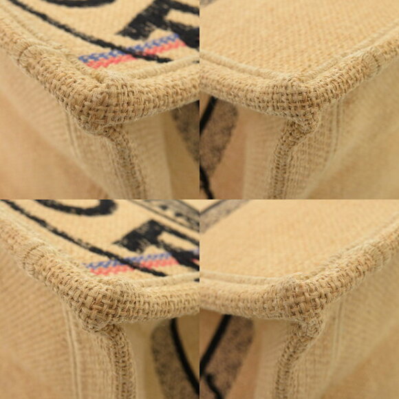 Christian Dior Book Tote Raffia Beige Bag - Picture 4 of 8